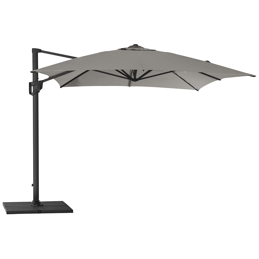 Cane-Line Hyde Luxe 300×400 cm Taupe Vapaasti riippuva aurinkovarjo