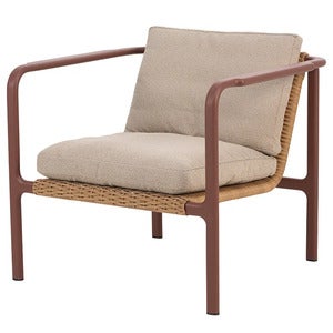 Motty nojatuoli Zin Red / Teddy Beige