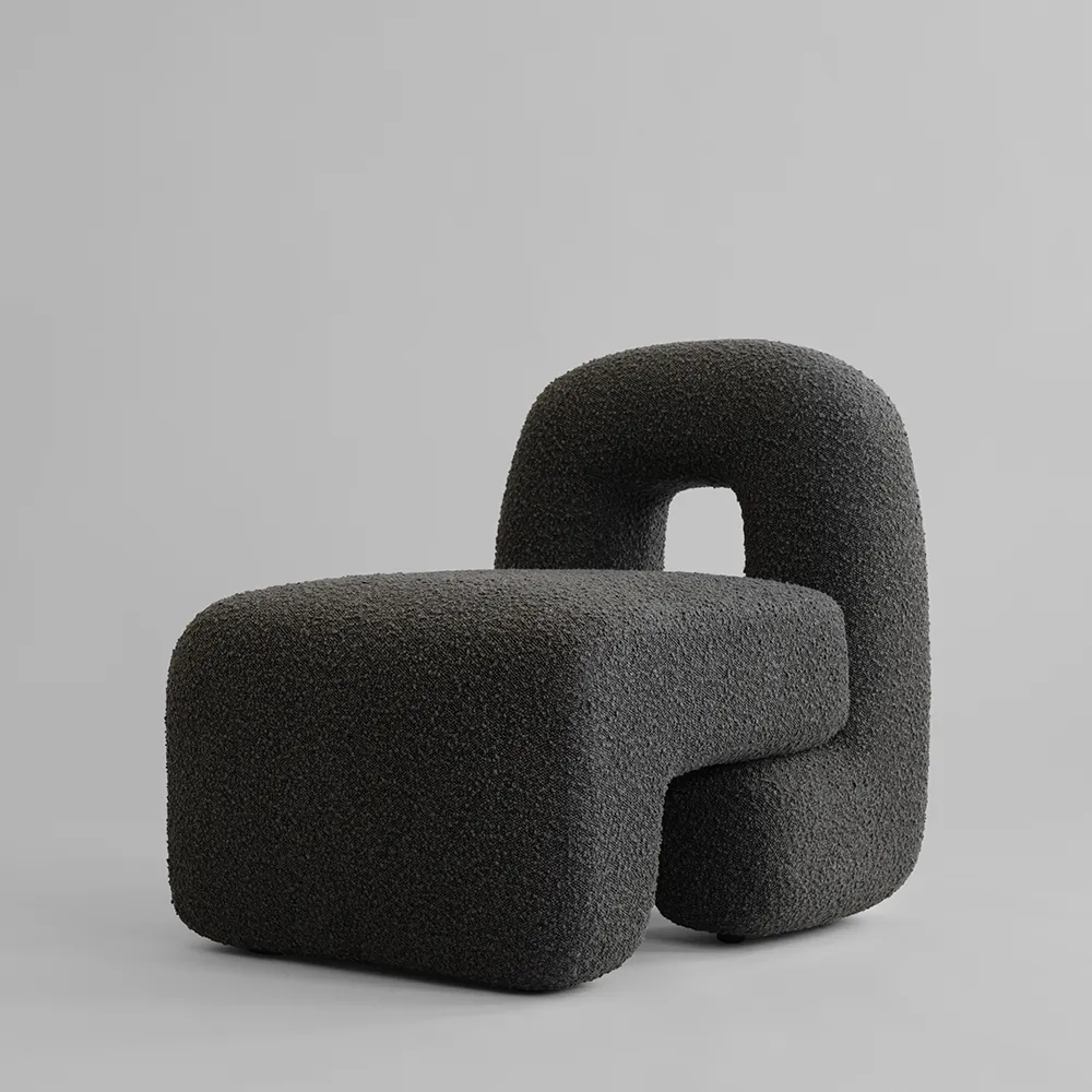 Daiku Lounge -nojatuoli - Syvän harmaanruskea