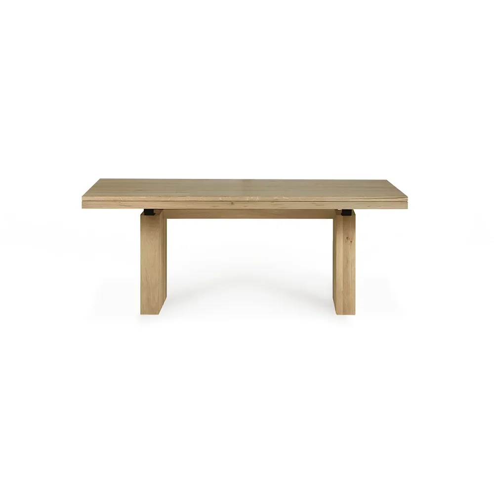 Double Ruokapöytä 100x200-300 cm Tammi