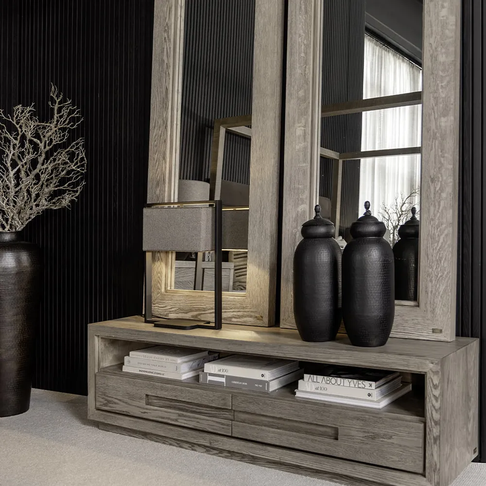 Hunter mediataso 120 cm antiikinharmaa Artwood