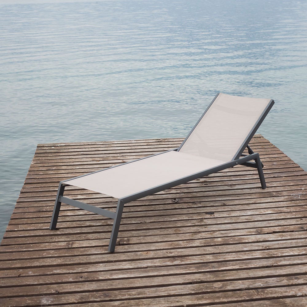 Ocean aurinkotuoli antrasiitti/taupe alumiini