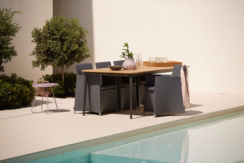 Diamond käsinojallinen tuoli grafiitti