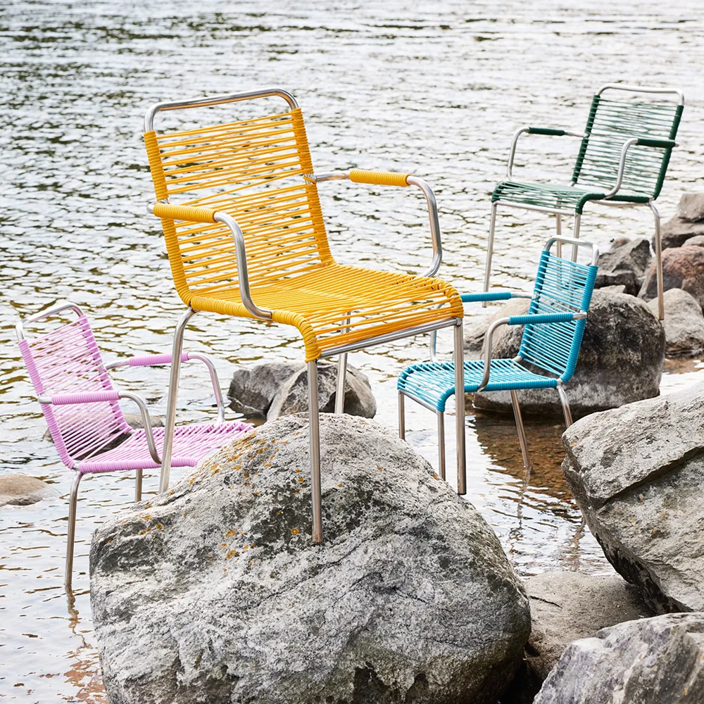 Mya käsinojatuoli yellow 