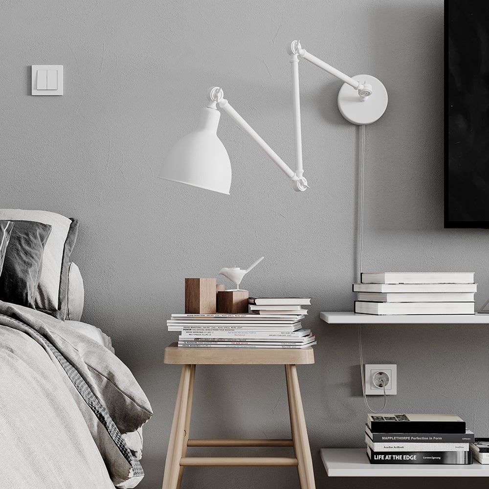 Bazar seinävalaisin l61,5-122 cm harmaa