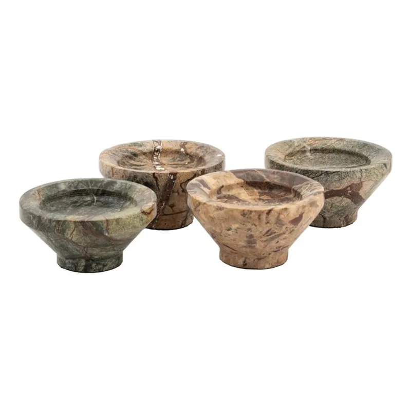 Sumi large ( set of 4) 11,5x11,5x5 cm marmori multicolour