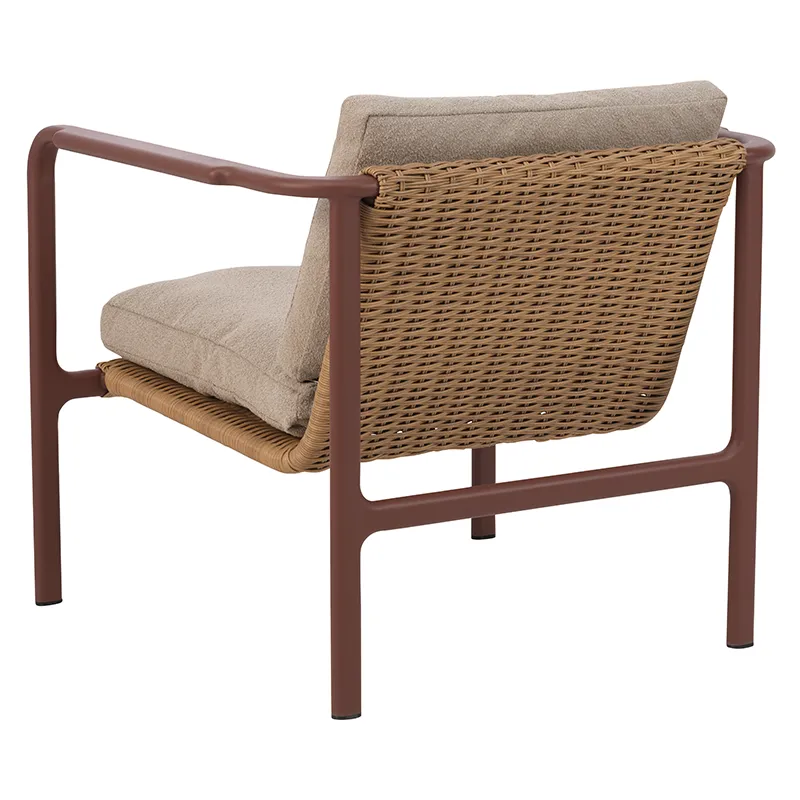 Motty nojatuoli Zin Red / Teddy Beige