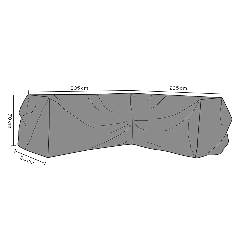 Kalustesuoja Kulmasohva 235/305x70 cm Premium