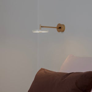 Asteria Wall Long Seinävalaisin Ø15 cm Pearl White