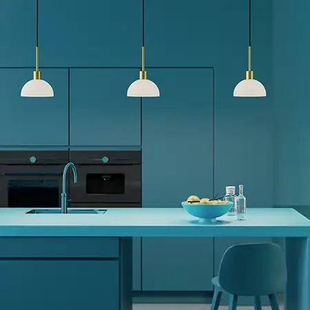 Vienda riippuvalaisin messinki/lasi E14