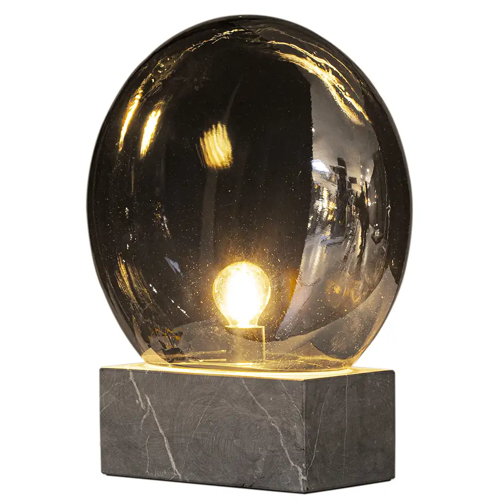 Glori pöytävalaisin Ø30cm Savunharmaa