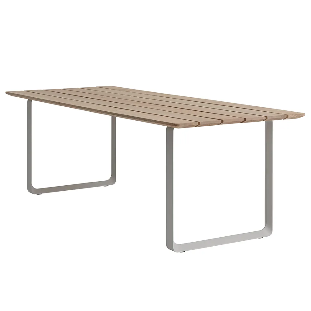 70/70 ruokapöytä 225x90 cm Sapele Mahogany/Grey