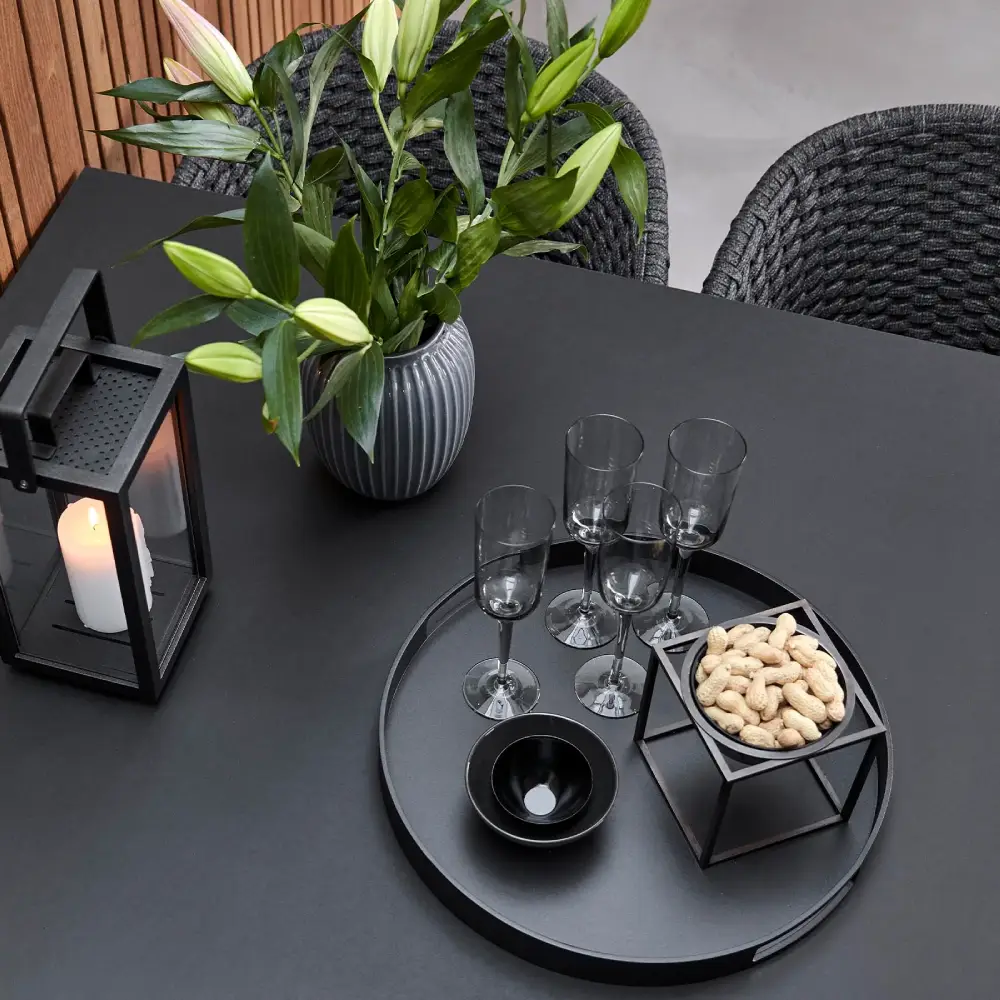 Club tarjotin 44 cm Lava grey alumiini