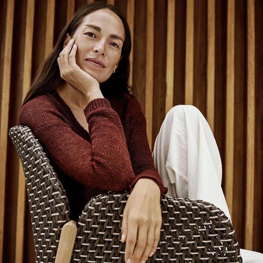 CALADIO nojatuoli DF3 teak 0205 salak 0240