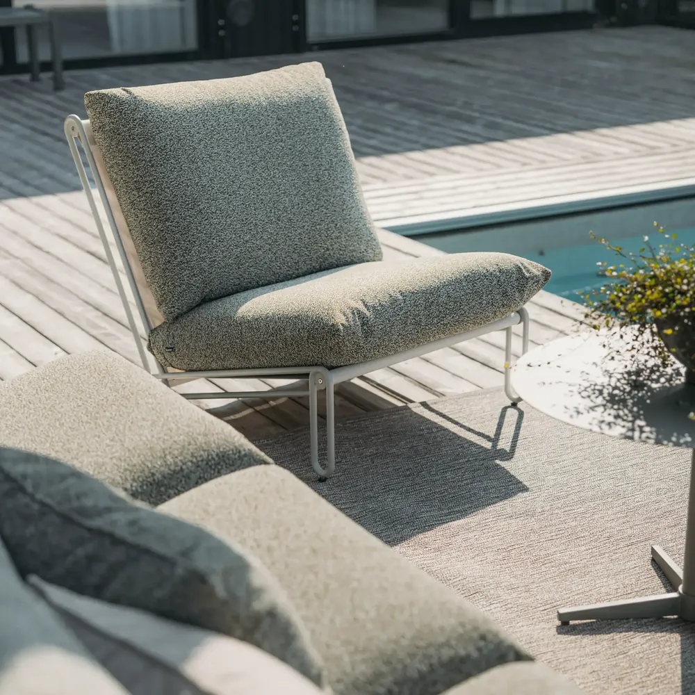 Blixt nojatuoli Light Grey/Teddy Verde