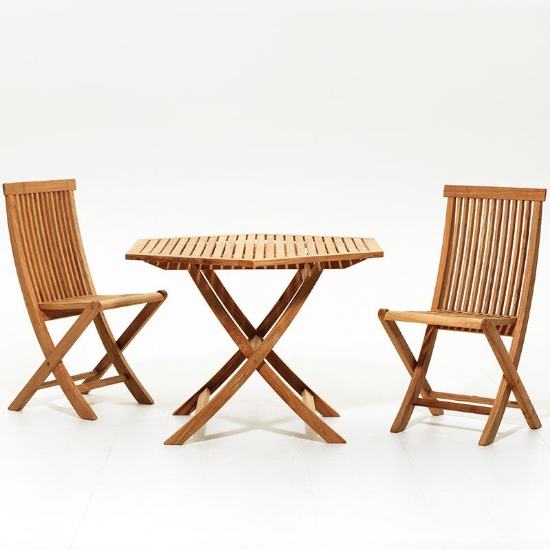 Viken ruokapöytä 110 cm tiikki Skargaarden 