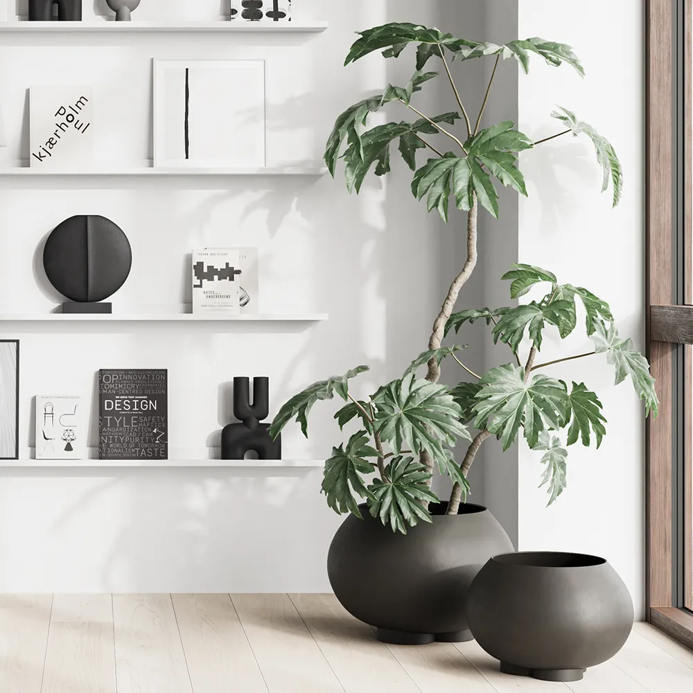 Urchin ruukku Medio - Coffee