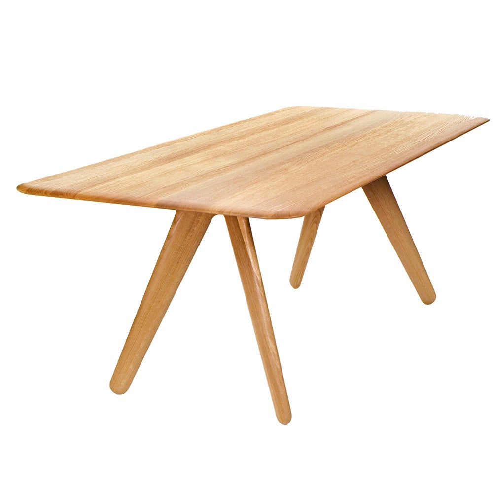 Laatta ruokapöytä 200 cm luonnollinen