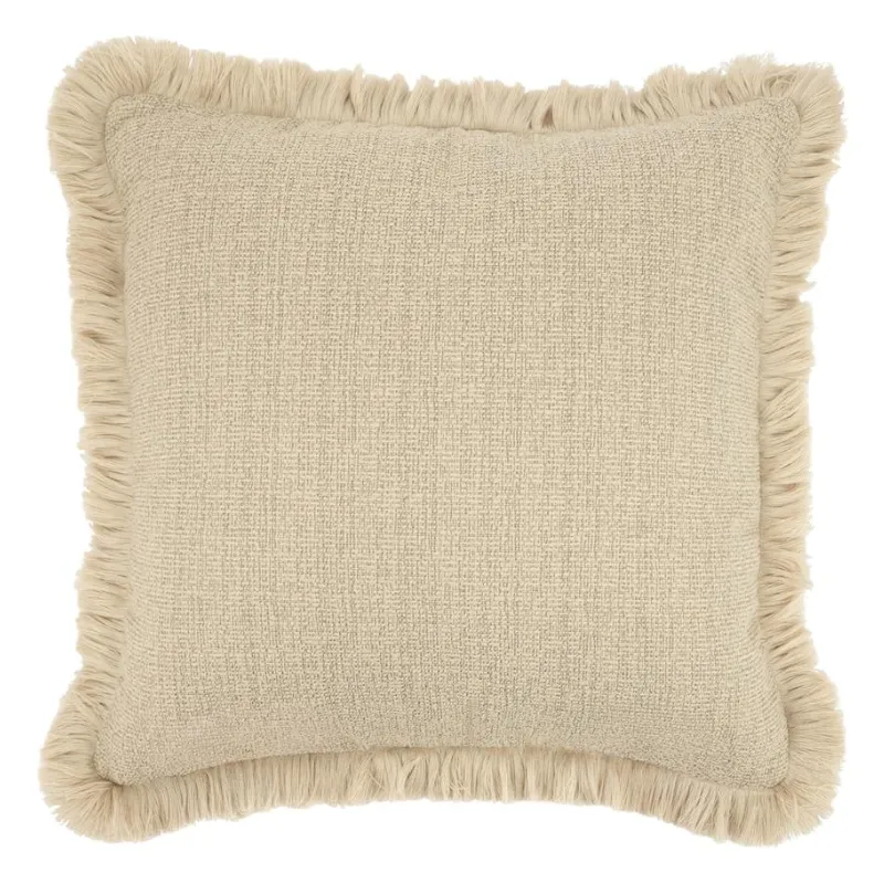 Faye 50x50x4,5 cm Polyesteri & down feather filling Siam beige