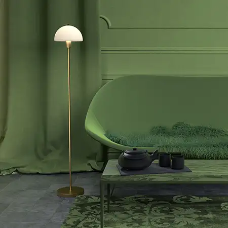 Vienda lattiavalaisin messinki/lasi E14