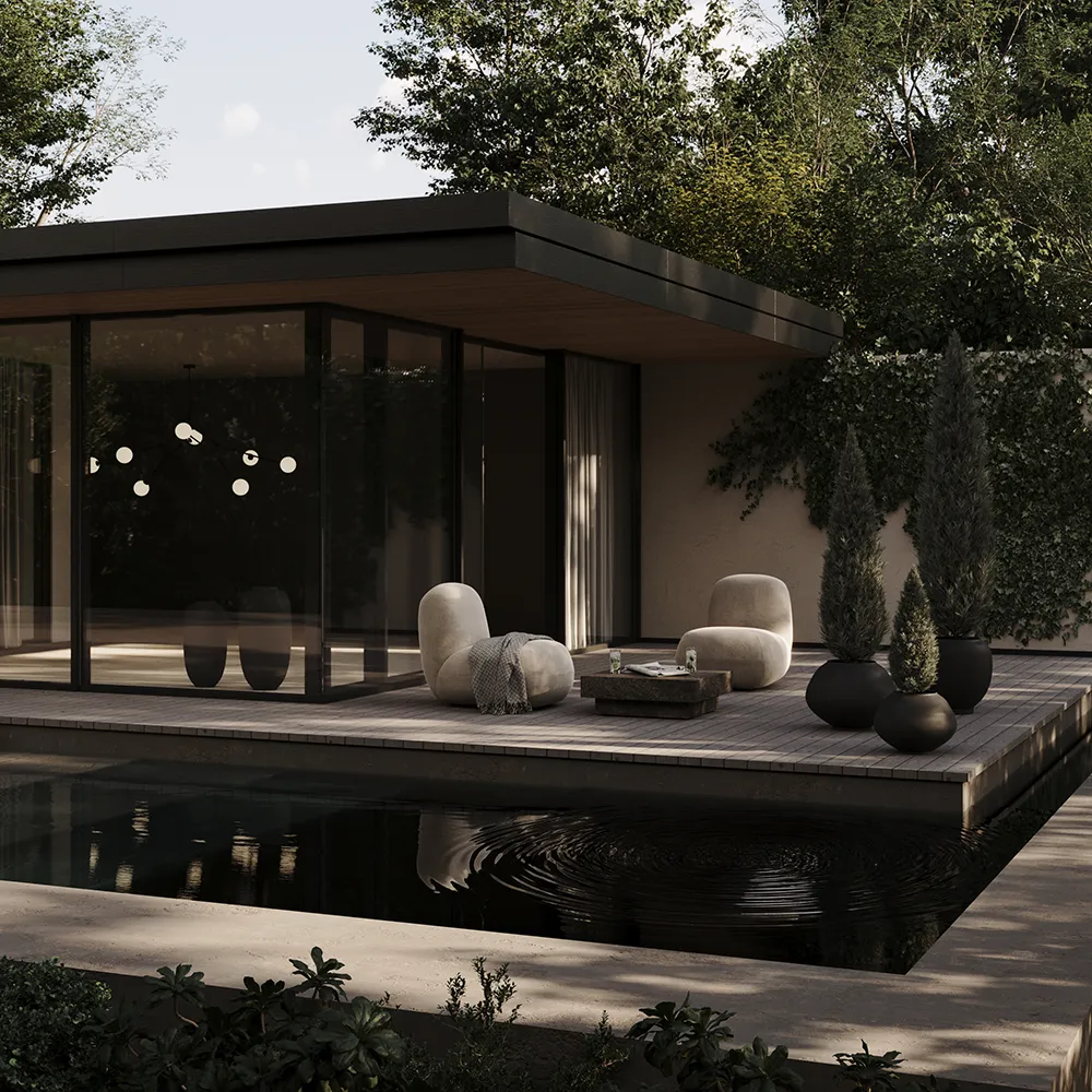 Toe nojatuoli Flat - Warm Ash