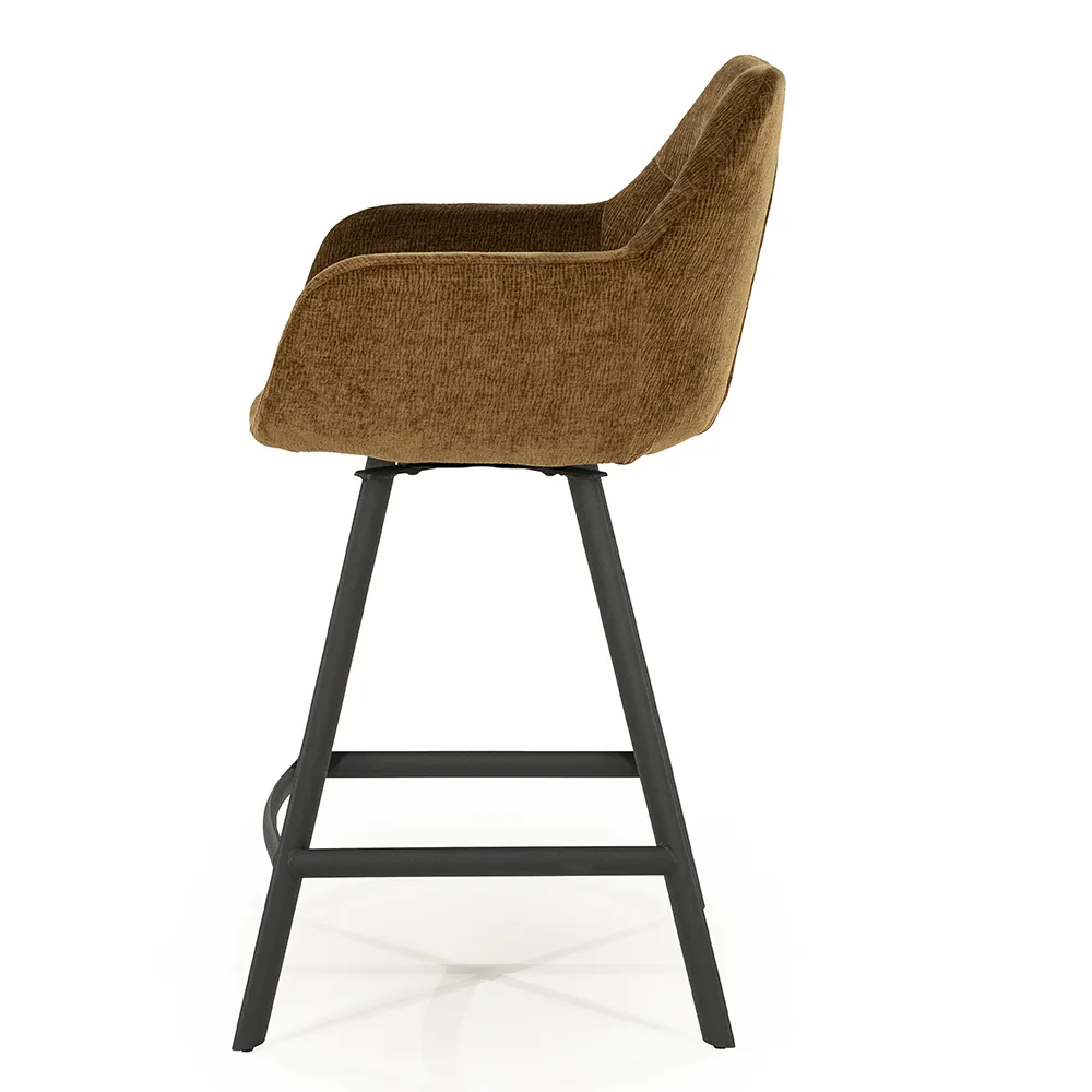 Bliss baarituoli käsinojilla - mustard