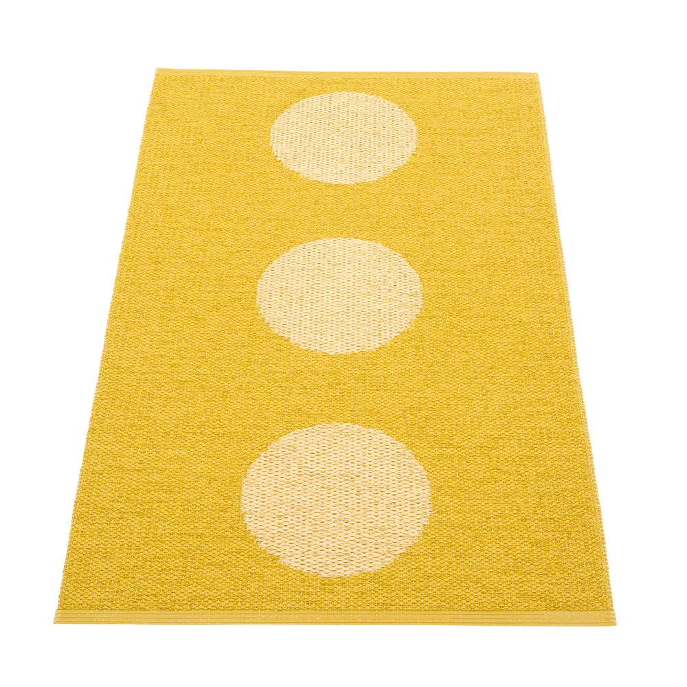 Vera Pop matto Mustard/Pale Yellow 70 x 120cm
