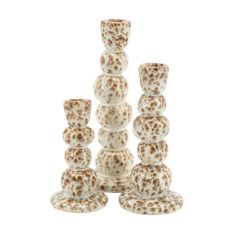 By-Boo, Sekkei (set of 3) 8x8x14,5 cm Kivitavara Ruskea
