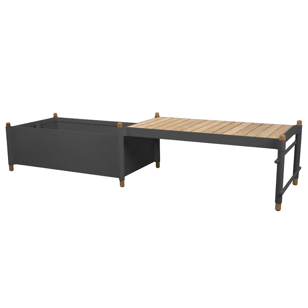 Sticks istutusastia/ penkki Teak/Grey