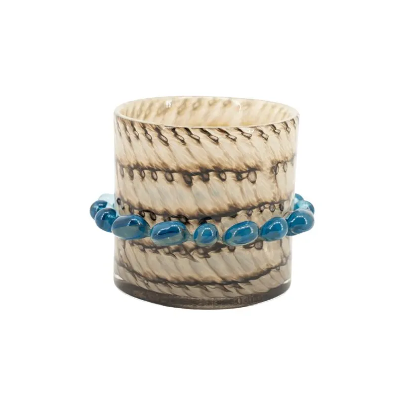 Tealight holder Dapple 10x10x10 cm lasi multicolour