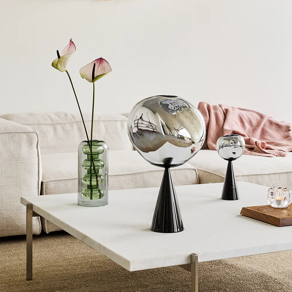 MeltPöytälamppu Silver LED