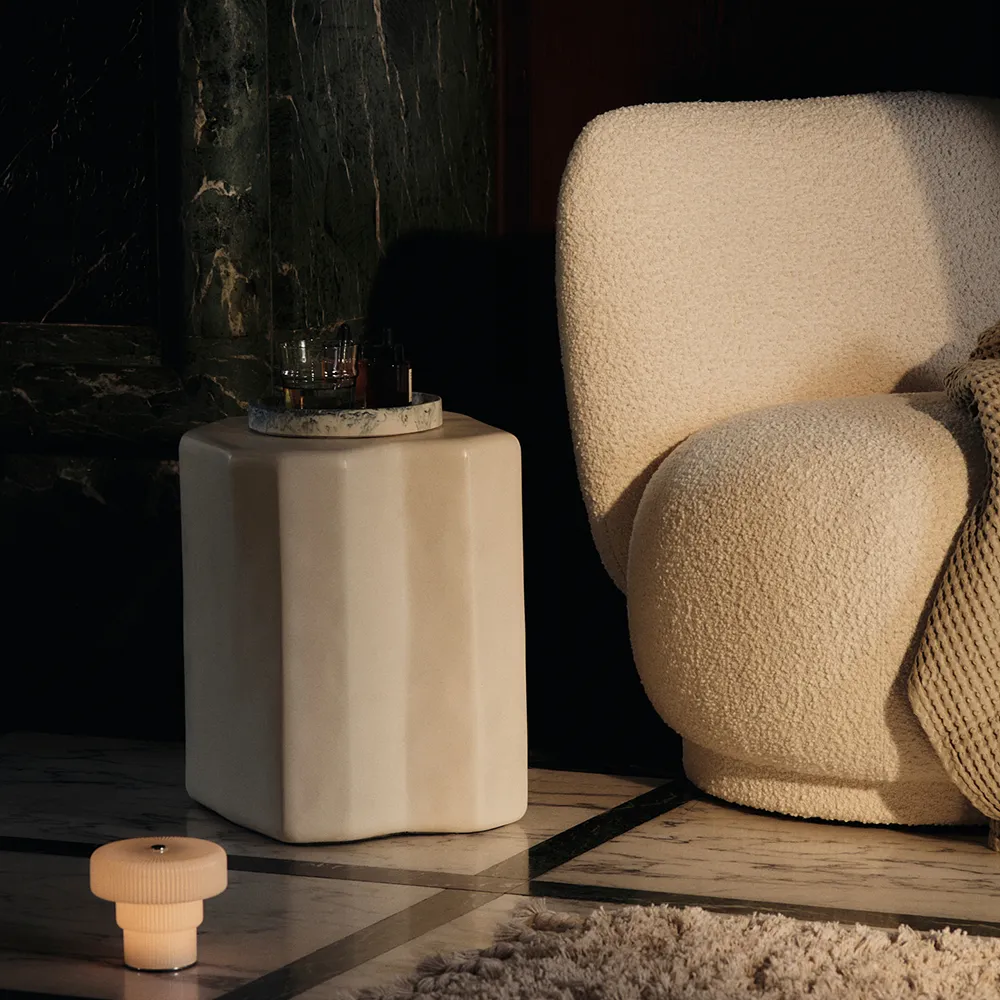 Suupuhallettu Kannettava Himmennettävä LED-Pöytälamppu Ripple