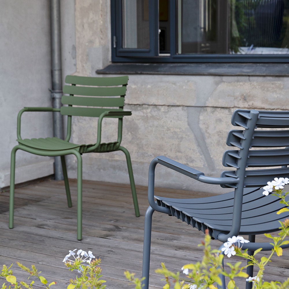 ReCLIPS ruokapöydän tuoli harmaa/harmaa alumiini