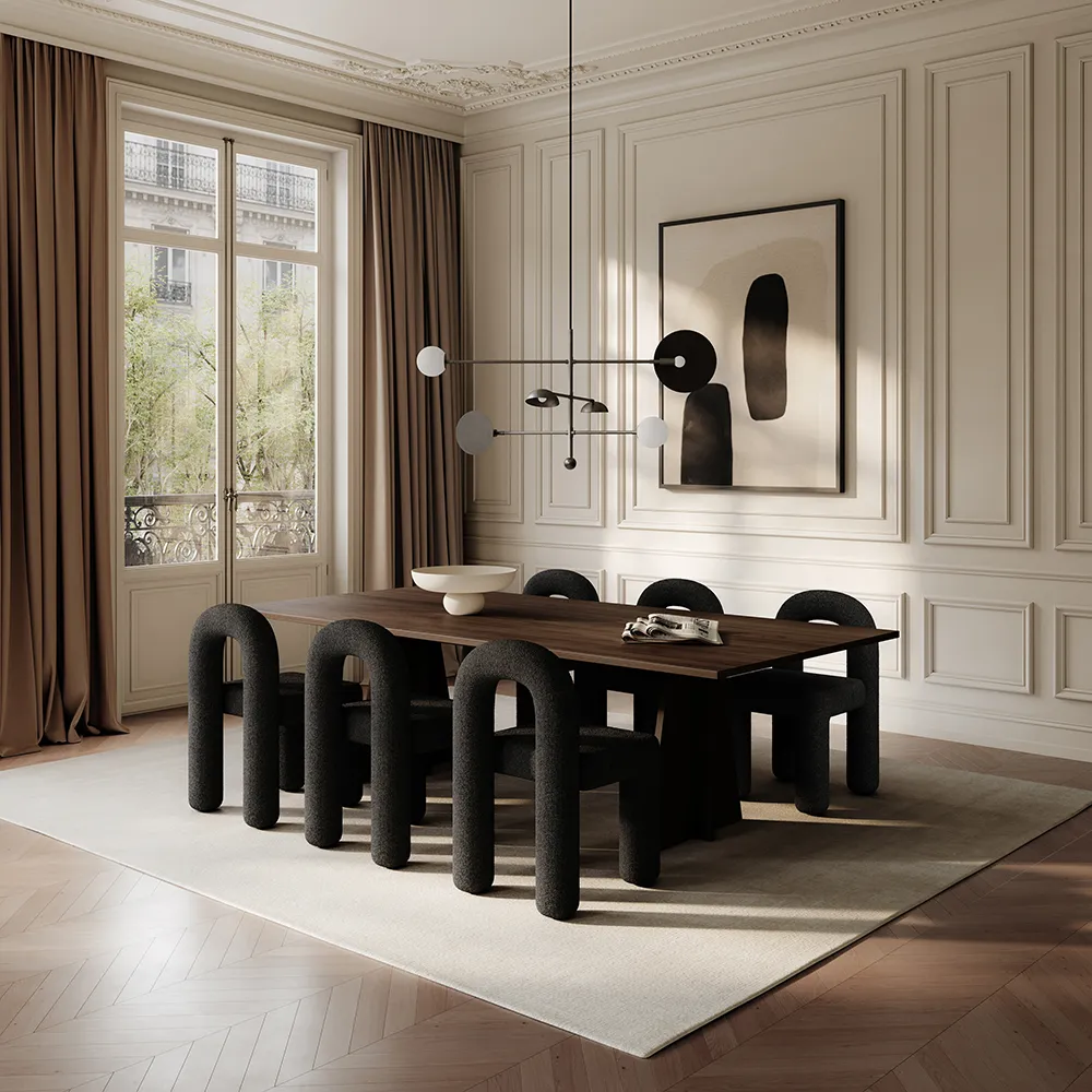  Daiku-ruokapöydän tuoli - Syvän harmaanruskea