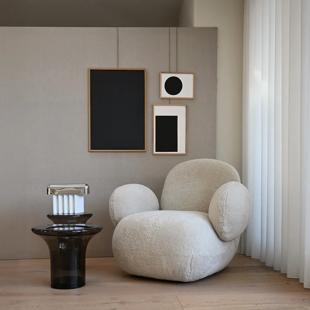 Toe Nojatuoli tasainen - lampaannahka