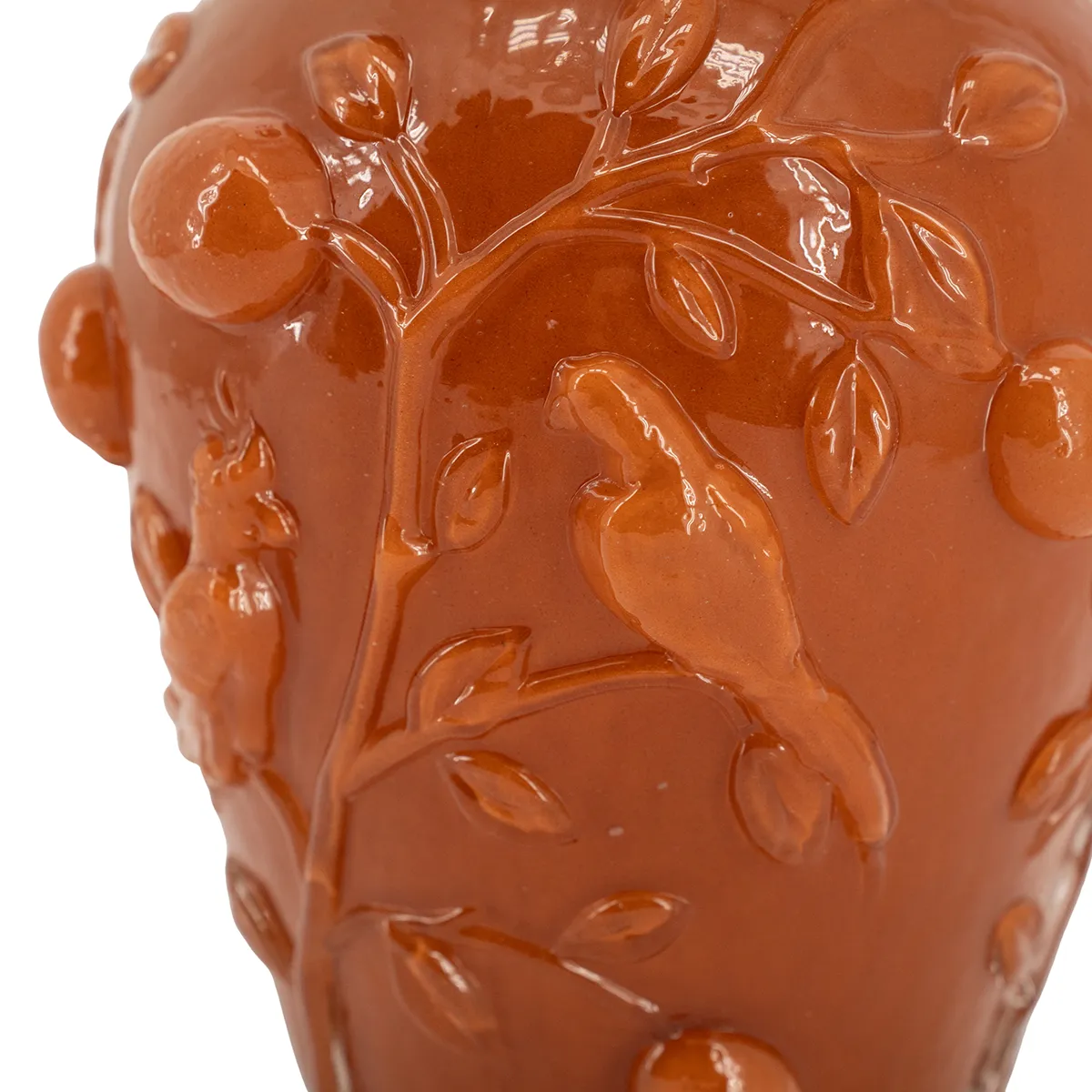 Suupuhallettu maljakko Aru H22 cm Caramel