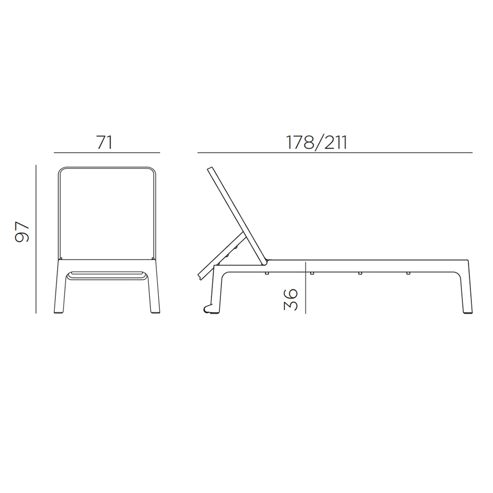 Plano aurinkotuoli White - White 