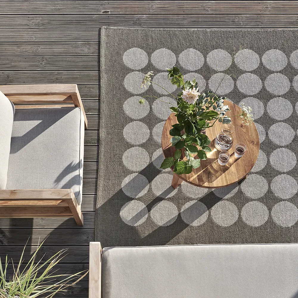 Hugo matto Walnut/ Linen 180 x 260 cm