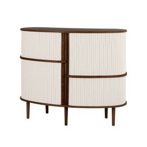 Audacious Highboard Kaappi tumma tammi/White Sands