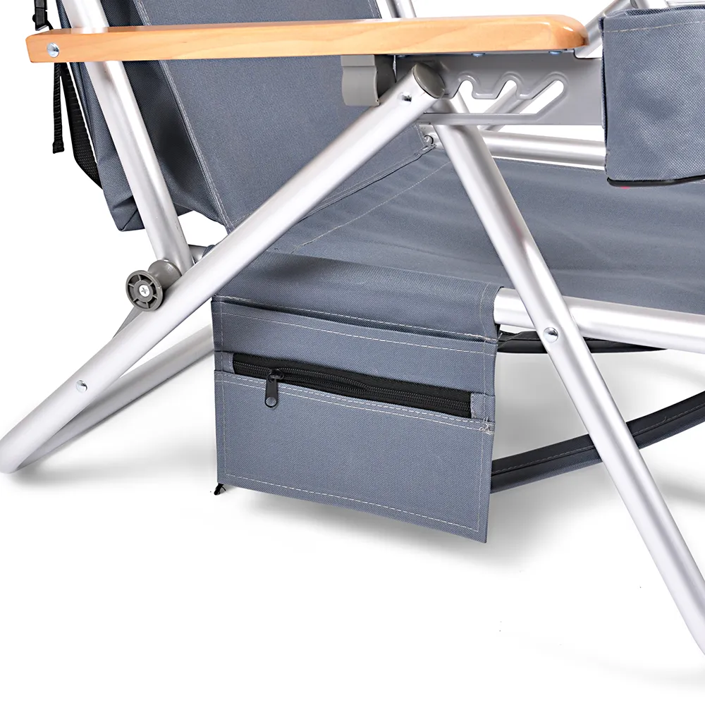 Roxy rantatuoli kylmälaukulla ja  matkapuhelintaskulla harmaa