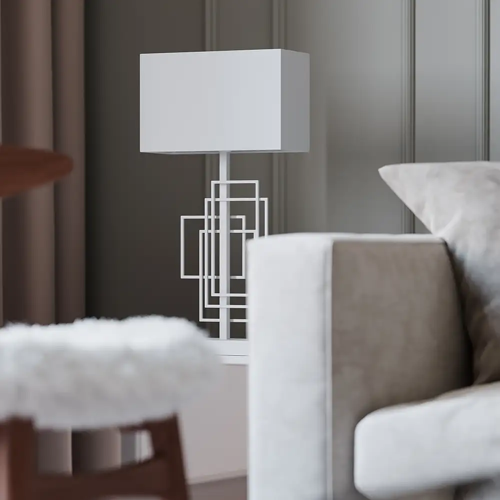 Paragon Pöytälamppu 69 cm Valkoinen