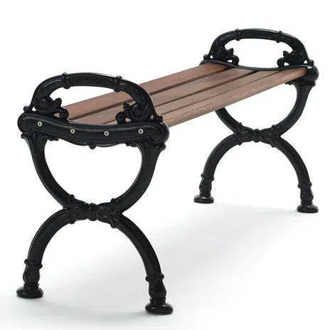 Byarum penkki / päätypaneelit:musta puu: öljytty mahonki