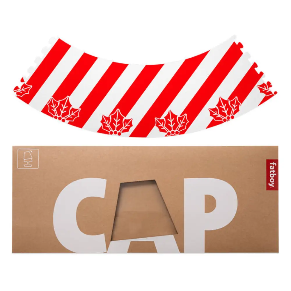 Xmas cooper cappie lampunvarjostin stripemas