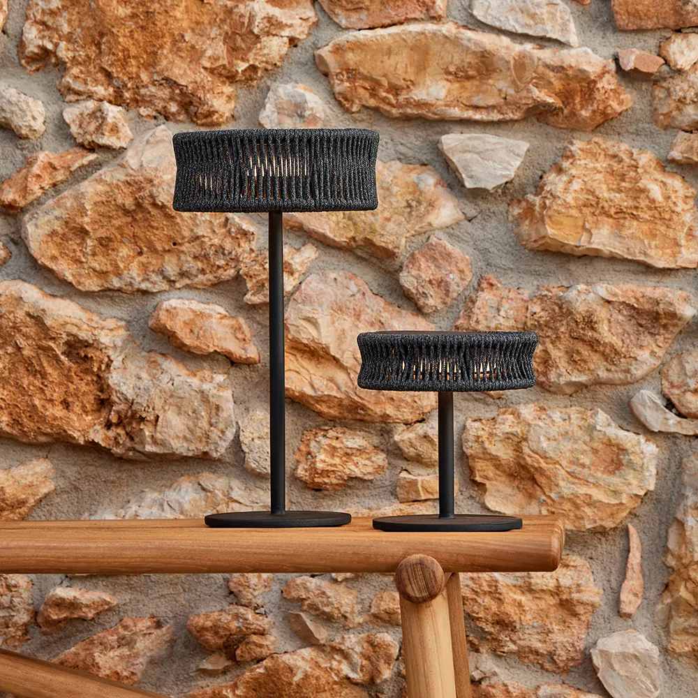 Illusion pöytälamppu keskikokoinen Lava grey