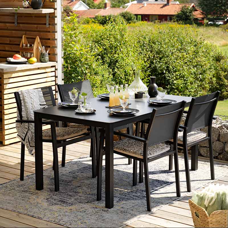 Rana käsinojallinen tuoli musta/musta