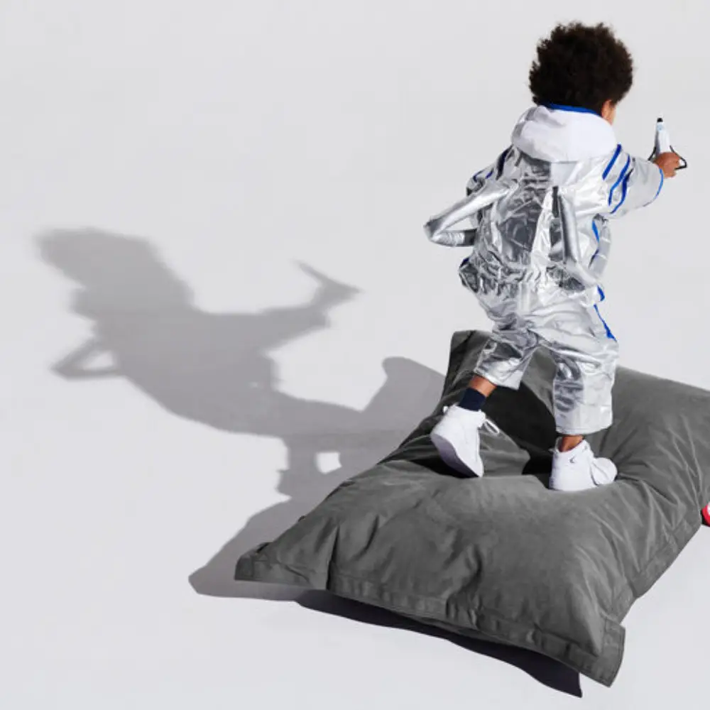 junior canvas papupussi recycled charcoal grey