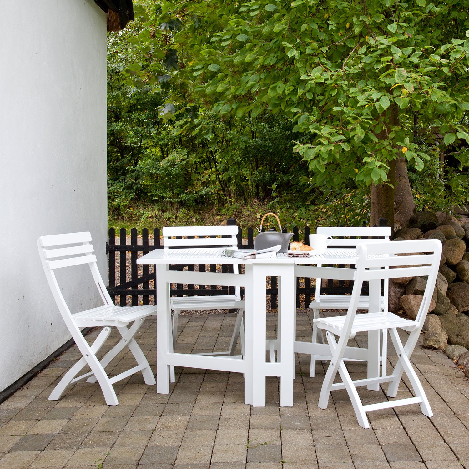 Clarish taitettava tuoli valkoinen 