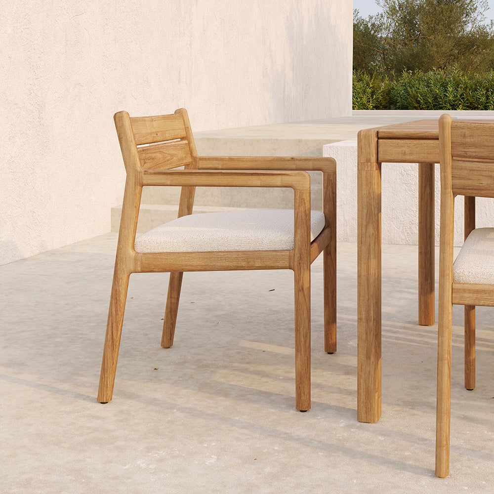 Jack Ruokailutuoli Teak/Off White 
