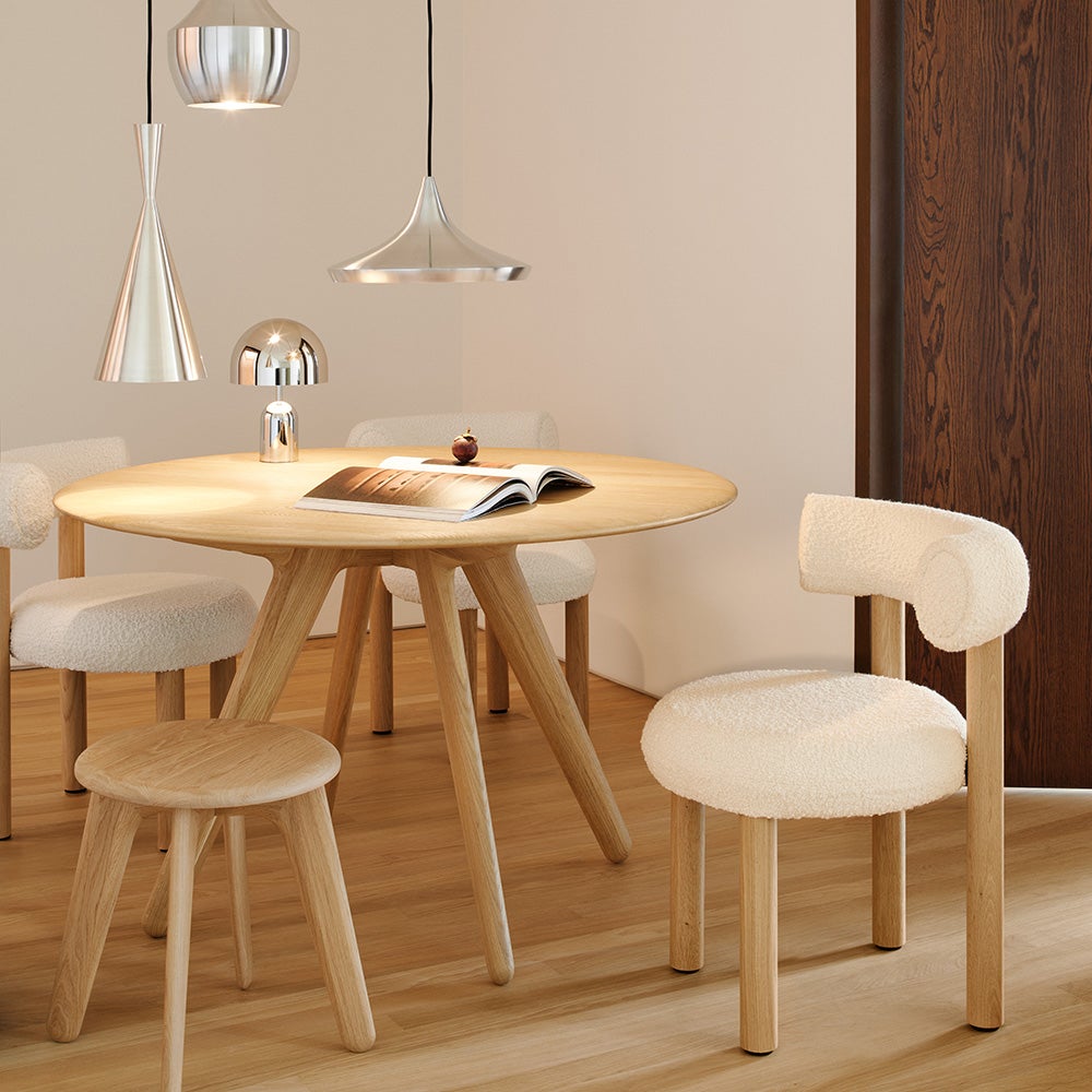  Laatta pyöreä pöytä 120cm luonnollinen