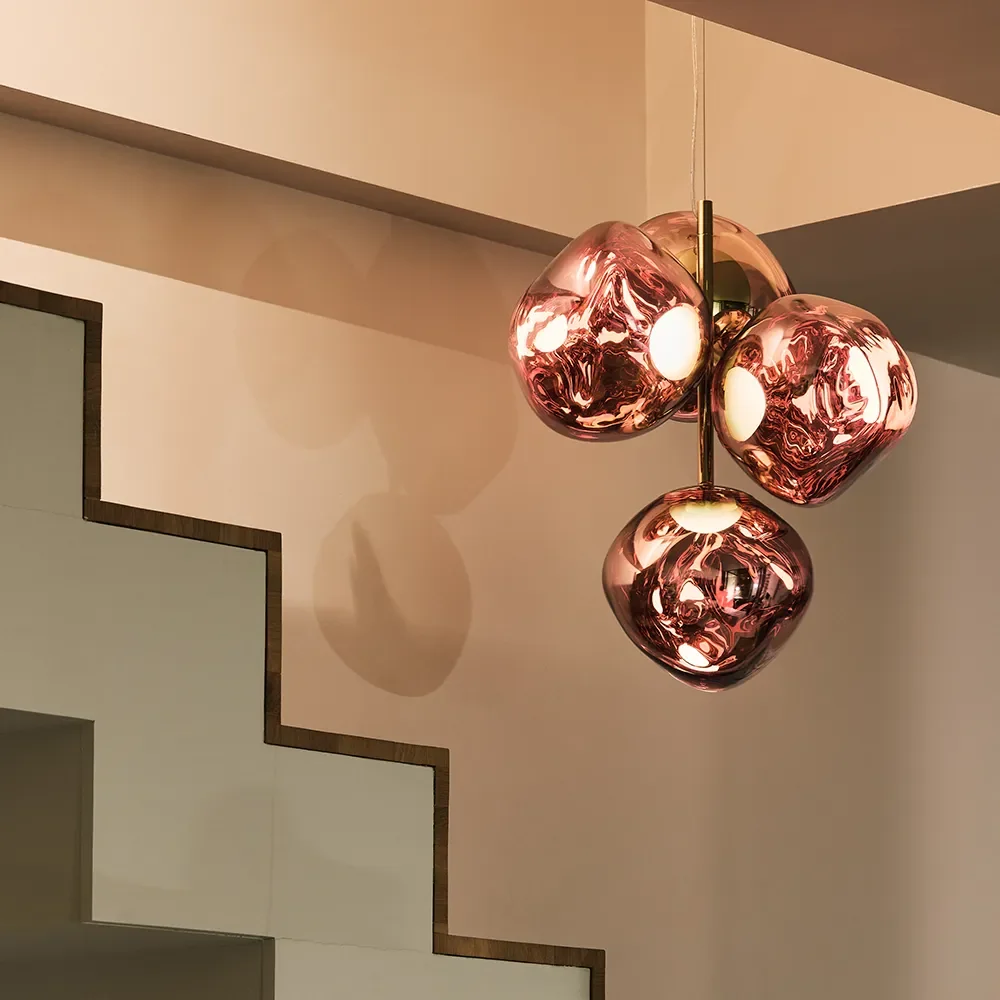 Melt Chandelier Mini Copper LED